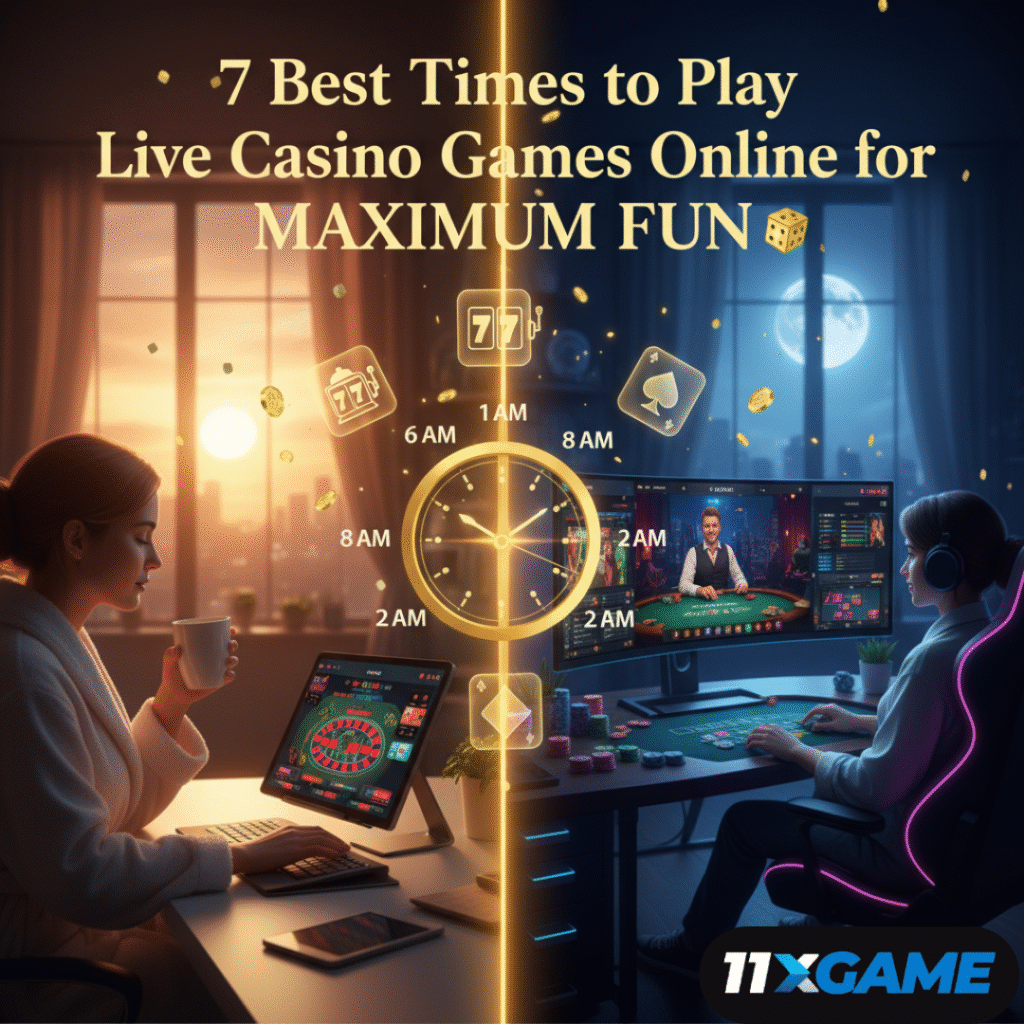 7 Best Times to Play Live Casino Games Online for Maximum Fun π°