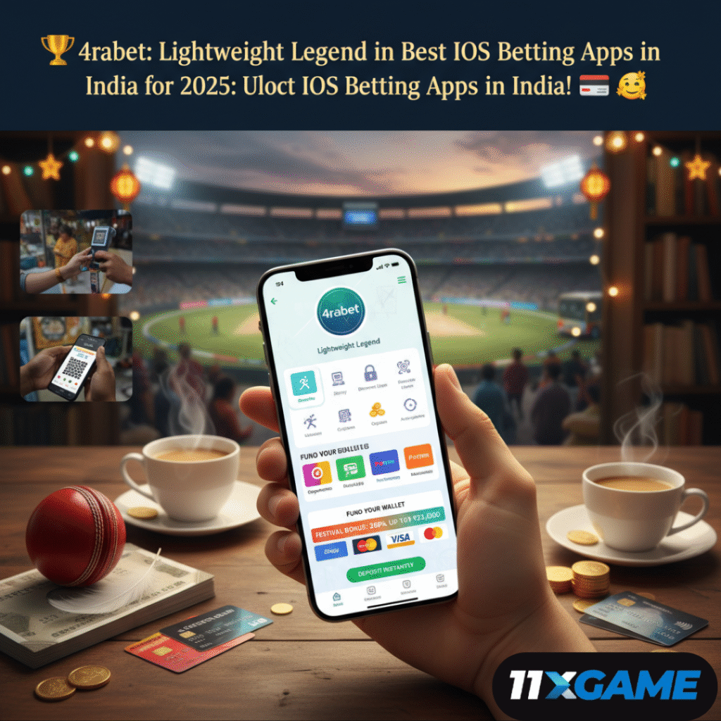 3. 4rabet: Lightweight Legend in Best iOS Betting Apps in India 🌟
