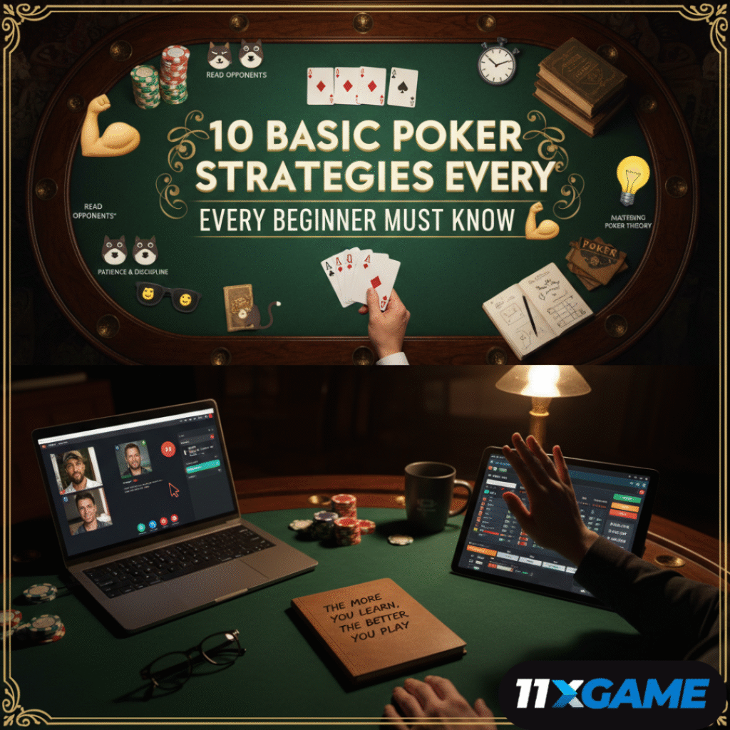 10 Basic Poker Strategies Every Beginner Must Know 😎