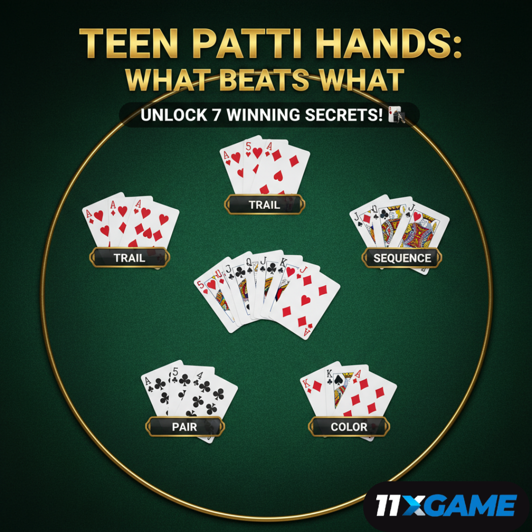 Teen Patti Hands: What Beats What – Unlock 7 Winning Secrets! 🎴