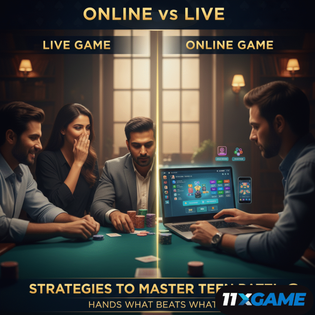 Online vs Live: Teen Patti Hands What Beats What Differences 🎮