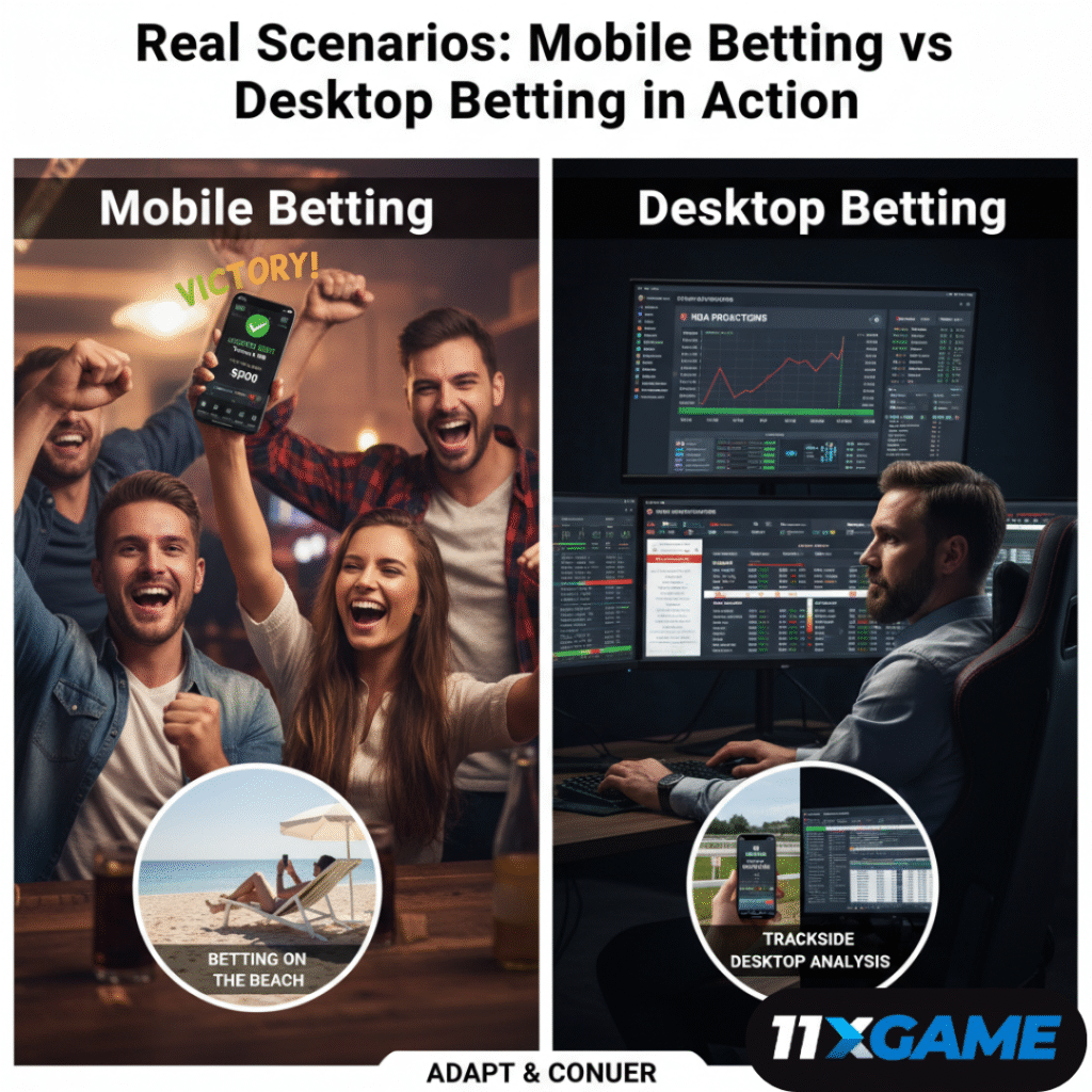 Real Scenarios: Mobile Betting vs Desktop Betting in Action