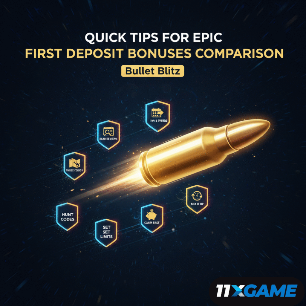 Quick Tips for Epic First Deposit Bonuses Comparison Bullet Blitz 🔫
