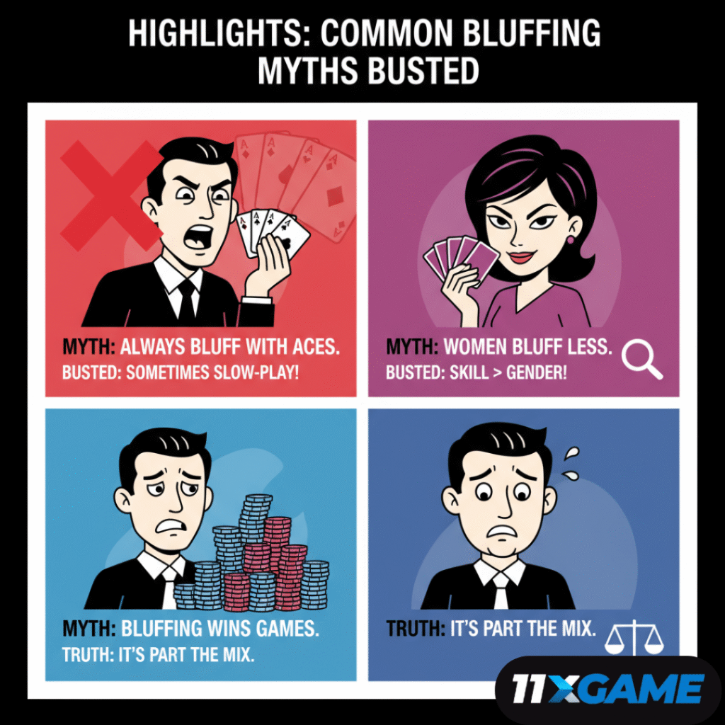 Highlights: Common Bluffing Myths Busted